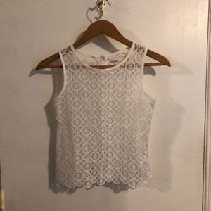 Madewell Sheer Lace Tank